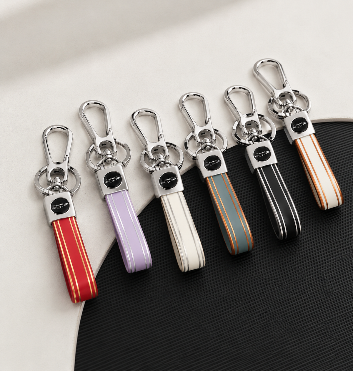 Porte-Clés Premium – Lanière Souple & Mousqueton Rotatif